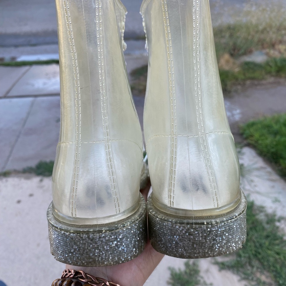 Circus by Sam Edelman Transparent Glitter Sole Boots - Picture 3 of 4